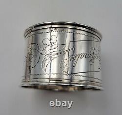 2 Napkin Rings 800 Silver Made in Germany Floral Design Amalie & Emiel 36 gms
