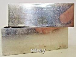 2 Vtg Art Deco Rectangle Rectangular B&m Sterling Silver Napkin Rings