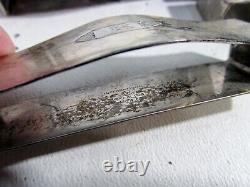 6 Old International Sterling Silver #216 Oval Rectangular Napkin Rings Mono