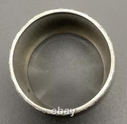 800 Sterling Silver Napkin Ring Name Engraved HANS German