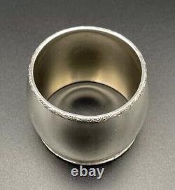 800 Sterling Silver Napkin Ring Name Engraved HANS German