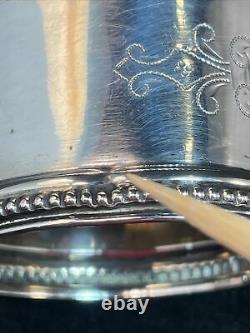 800 Sterling Silver Napkin Ring Name Engraved Herbert