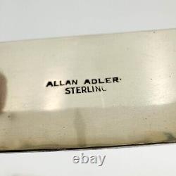 8 Allan Adler Sterling Silver Hand Hammered Napkin Rings