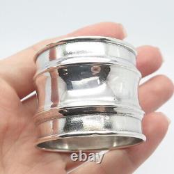 925 Sterling Silver Antique Bill Personalized Wide Napkin Ring