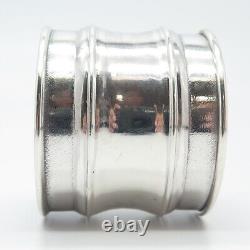 925 Sterling Silver Antique Bill Personalized Wide Napkin Ring