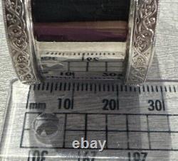 925 Sterling Silver Set of 6 Napkin Rings with Box @