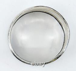 ANTIQUE 19c ENGLISH STERLING SILVER NAPKIN RING 38mm