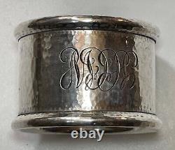 ANTIQUE ENGRAVED NAPKIN RING HAND HAMMERED AND PERSONALIZED 64g