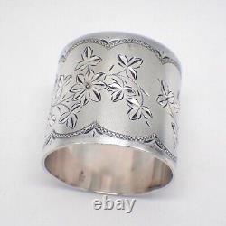 Aesthetic Bright Cut Napkin Ring Gorham Sterling Silver Heavyweight