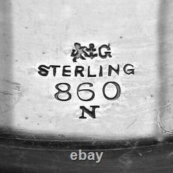 Aesthetic Engraved Napkin Ring Gorham Sterling Silver 1881 Mono F