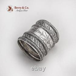 Aesthetic Palmette Arabesque Napkin Ring Gorham Sterling Silver 1884
