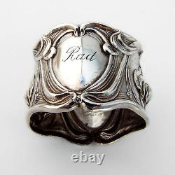 Amelia Napkin Ring Frank Whiting Sterling Silver 1910 Inscribed