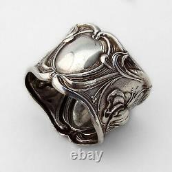 Amelia Napkin Ring Frank Whiting Sterling Silver 1910 Mono Tense