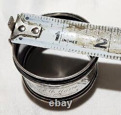 Antique 1860s Aesthetic Japanese Engraved Gorham Sterling Silver Napkin Ring