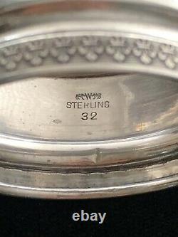 Antique 1890 Wendell Manufacturing Co. Sterling Silver Napkin Ring