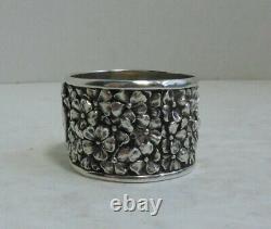 Antique American Sterling Silver Repousse Napkin Ring