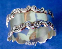 Antique Art Nouveau Sterling Silver Napkin Ring Hallmarked