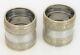 Antique Early 1879 Gorham Sterling Silver Napkin Rings Set Heavy 46 Grams Nice