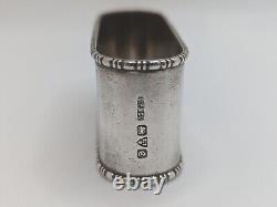 Antique English Sterling Silver Napkin Ring Dorothy name engraving, dated 1930