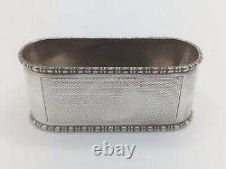 Antique English Sterling Silver Napkin Ring Dorothy name engraving, dated 1930