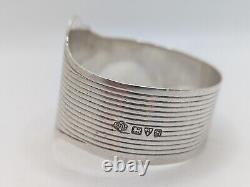 Antique English Sterling Silver Napkin Ring R initial engraving, dated 1911