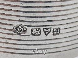 Antique English Sterling Silver Napkin Ring R initial engraving, dated 1911