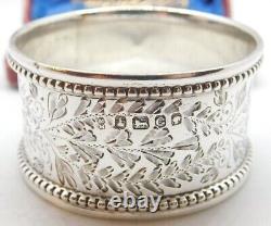 Antique English Sterling Silver Napkin Ring Sally-Anne name engraving, d. 1874