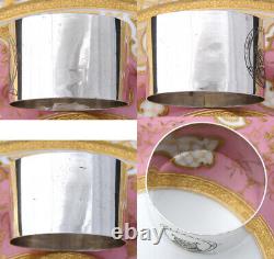 Antique French Hallmarked Sterling Silver Napkin Ring, Rare Bear or Dog Figure