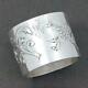 Antique French Sterling Silver Ornate Repousse Napkin Ring, Henri Soufflot