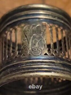 Antique GORHAM Sterling Silver Reticulated Napkin Ring B3815 MONO'D