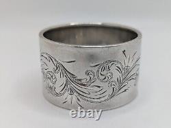 Antique Gorham Sterling Silver Napkin Ring Hazel 1894 engraving