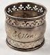 Antique Gorham Sterling Silver Reticulated Napkin Ring Helen Name Engraving