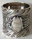 Antique Gorham C1860 Sterling Silver 2 Wide Heavy 3 Oz Ornate Napkin Ring Fred