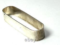 Antique Kalo Chicago Sterling Silver Hand Wrought Napkin Ring Letter T