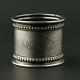 Antique Monogrammed Napkin Ring Sterling Silver Engraved Round