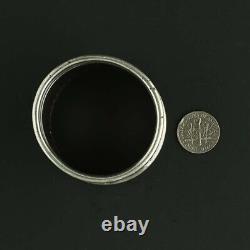 Antique Monogrammed Napkin Ring Sterling Silver Engraved Round