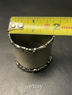 Antique National Silver Co Napkin Ring Sterling Silver Holder. 73. NS Co