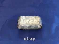 Antique Robert Mills Arts & Crafts Sterling Silver Napkin Ring E initial