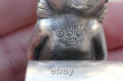 Antique Sheffield P&B Kewpie Napkin Ring 21.7 Grams