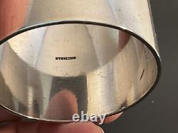 Antique Sterling Silver Napkin Ring Heavy Monogrammed CEB 79 grams