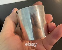 Antique Sterling Silver Napkin Ring Heavy Monogrammed CEB 79 grams