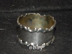 Antique Sterling Silver Napkin Ring Scroll Design By Wallace