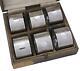Antique Sterling Silver Set Of 6 A Buckley Ltd Napkin Rings Boxed 1924