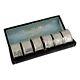 Antique Sterling Silver Set Of 6 Henry Atkin Napkin Rings Boxed 1889