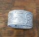 Antique Sterling Silver Veiled Prophet Napkin Ring 1900 Dragon -heavy-ornate