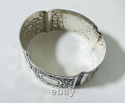 Antique Victorian Solid Sterling Silver Presentation Christening Napkin Ring