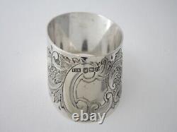 Antique Victorian Sterling Silver Napkin Ring 1900 by Roberts & Belk