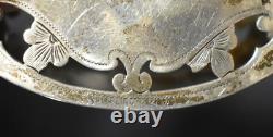 Antique Whiting reticulated Sterling Silver Napkin Ring Maebelle engraving