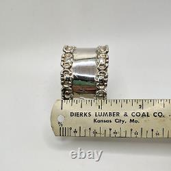Antique sterling silver napkin ring bridal wedding anniversary gift 6212