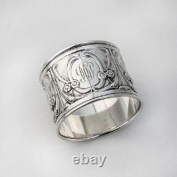 Art Nouveau Napkin Ring Sterling Silver Gorham Silversmiths 1906